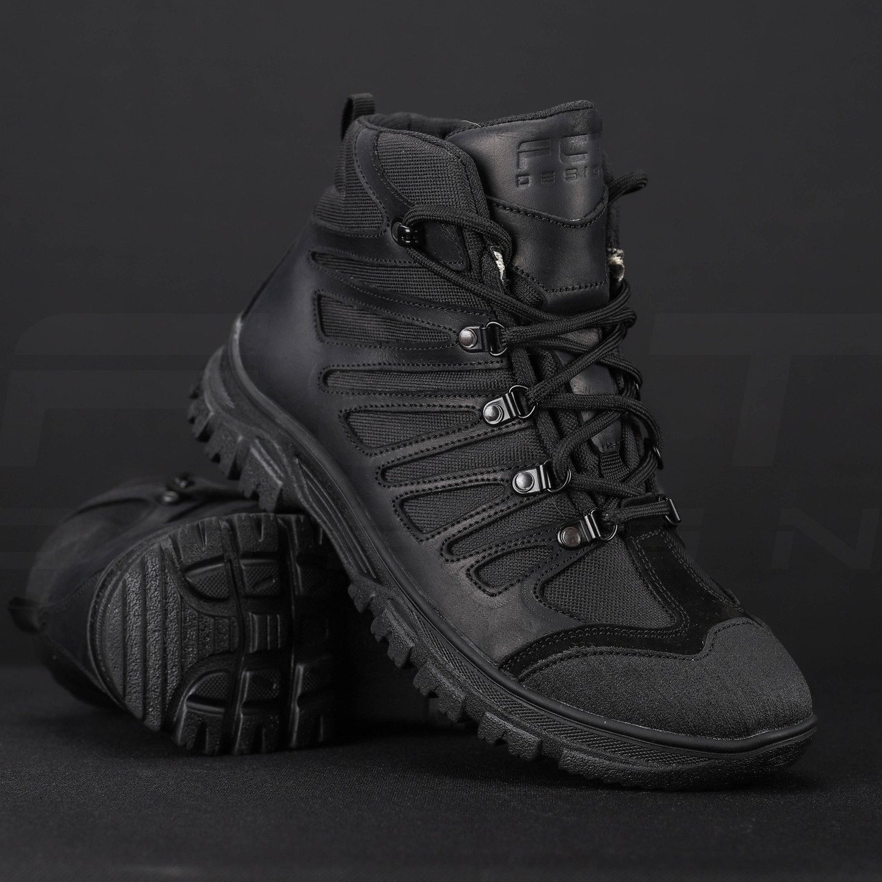 Черевики тактичні Вікінг мембрана демісезонні чорні, фото 1