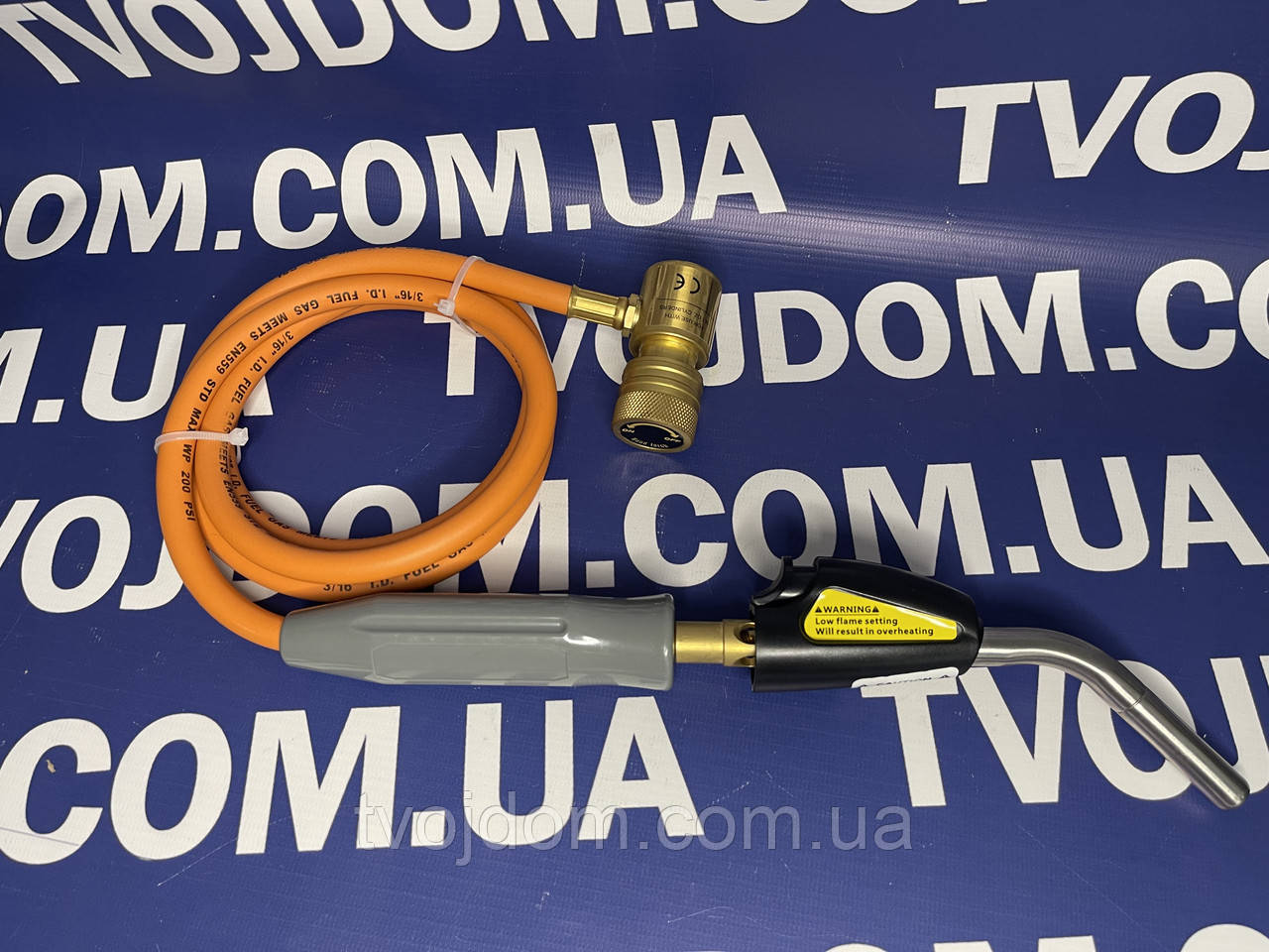 Зварювальний пальник  DSZH WK-3SW з п'єзопідпалом та шлангом.(під MAP газ)