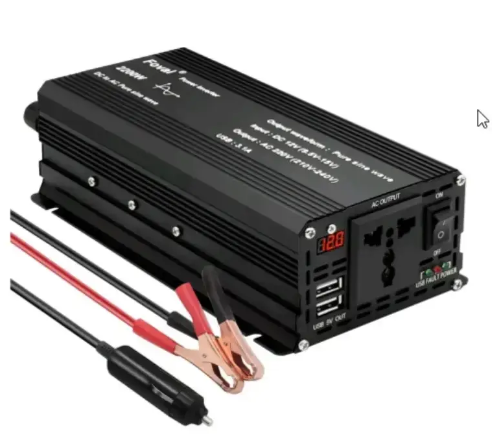 Купити Інвертор напруги Foval 2000Вт 12-220В чиста синусоїда для котла ...