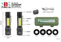 Фонарь ручной (Bailong) X-BAIL BL-T6-19 (USB micro charge) (240шт)