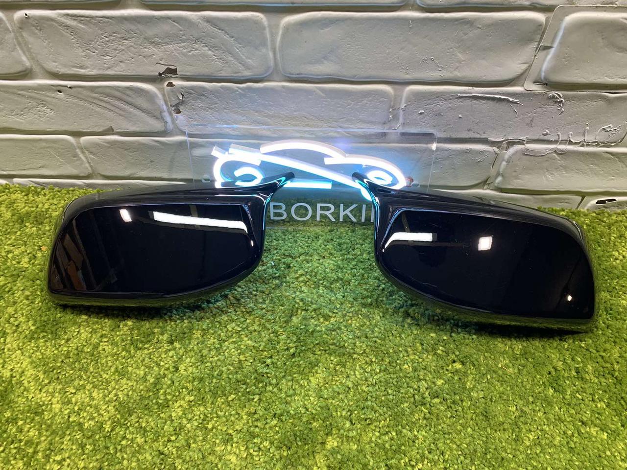 Накладки на дзеркала M Performance BMW БМВ 5 Series E60 E61 E63 E64 2003-2008 Чорний глянець бмв е60, фото 1