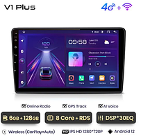 Junsun 4G Android магнітола Junsun V - серії для автомобіля без рамки і проводів wifi 6+128
