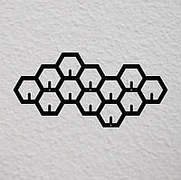 Вішалка для одягу з металу "Соти №2" 60 см.