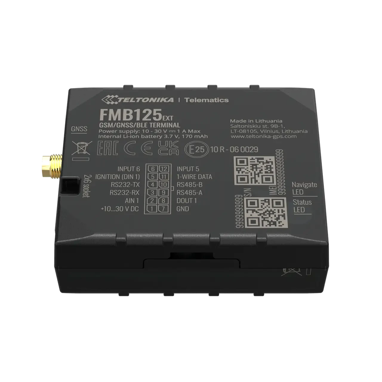 GPS Трекер Teltonika FMB125 (з зовнішньою антеною) Відновлений