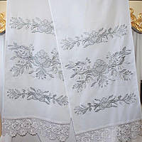 Вышитый рушник для Гостей на свадьбу (машинная вышивка) №8