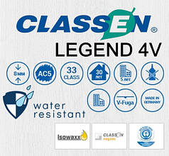 Ламінат CLASSEN Legend WR 8/33 4V