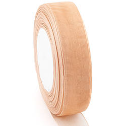 Стрічка органза 2,5 см Бежевий 1 рулон +-45 м