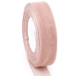 Стрічка органза 2,5 см Какао 1 рулон +-45 м