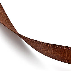 Стрічка атласна 0,6 см Коричневий 1 рулон +-91 м