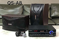 Кароке Система Колонка KIMISO QS-A8 BT (с проводным микрофоном) (6.5'BASS / 1000W) (1шт)