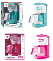 Кавоварка 21см,ллється вода,звук,світло,на бат-ці,2кольор.,в кор-ці,18,5х25х17см №QF2907PG
