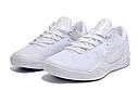 Eur36-46 Чоловічі жіночі баскетбольні кросівки Nike Kobe 8 Protro Halo Triple White, фото 6