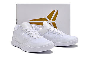 Eur36-46 Чоловічі жіночі баскетбольні кросівки Nike Kobe 8 Protro Halo Triple White