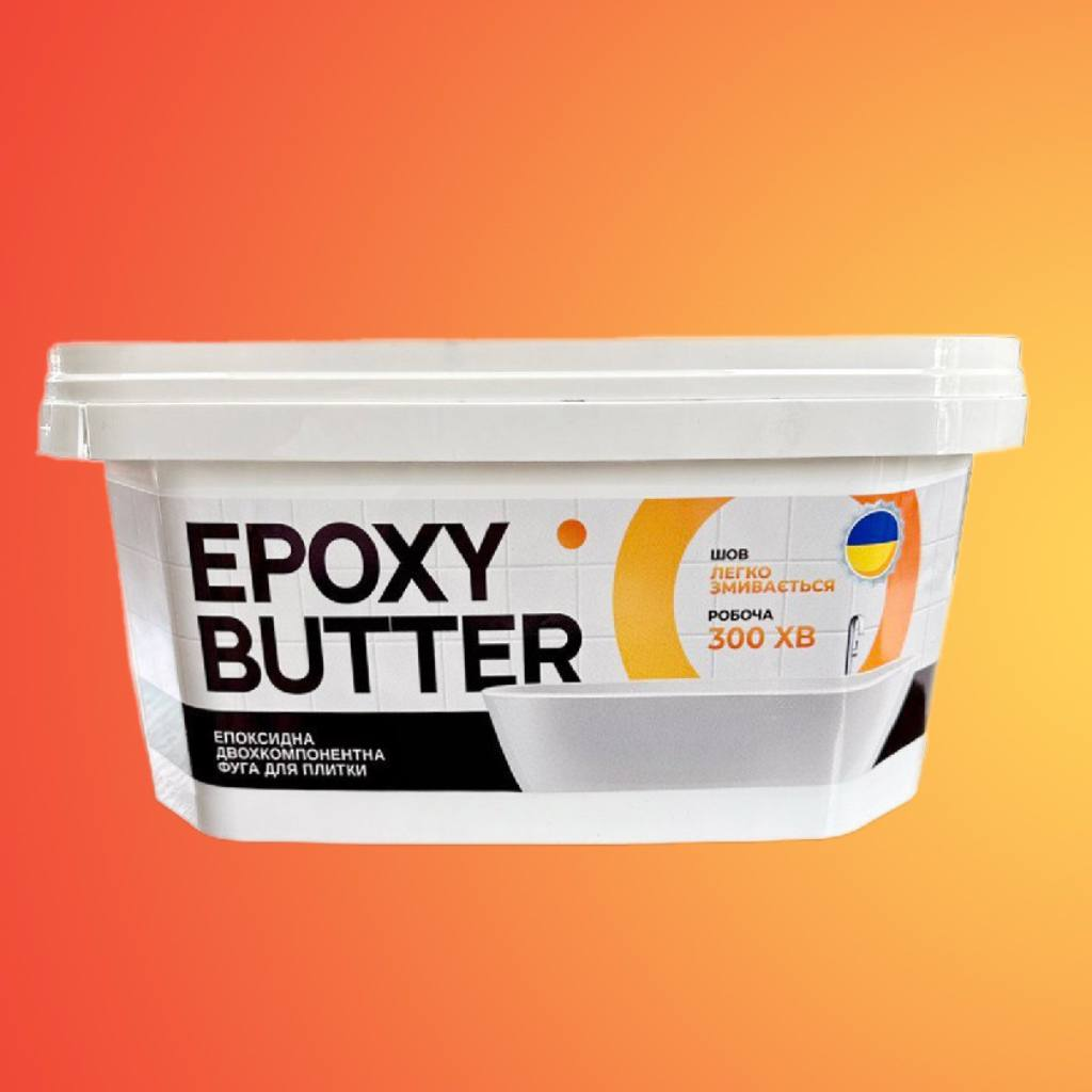 Фуга епоксидна MG Epoxy Butter 3кг,   (легко змивається,крупне зерно)  Чорний RAL 9011