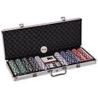 Набір для покера в алюмінієвому кейсі 500 фішок із номіналом, фото 2