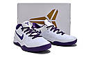Eur36-46 Чоловічі баскетбольні кросівки Nike Kobe 8 Protro White Court Purple, фото 3