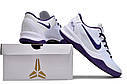 Eur36-46 Чоловічі баскетбольні кросівки Nike Kobe 8 Protro White Court Purple, фото 2