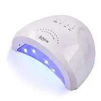 Лампа для маникюра и педикюра для сушки геля и гель-лака LED/UV SUN One на 48W сенсорная с таймером (белая)