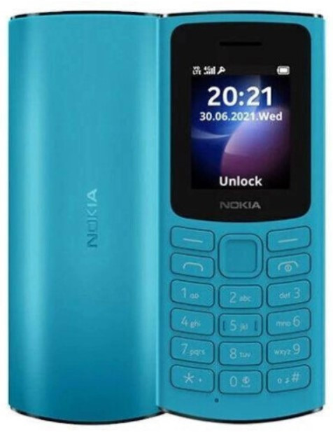 Телефон Nokia 105 TA-1569 SS 2023 Cyan UA UCRF