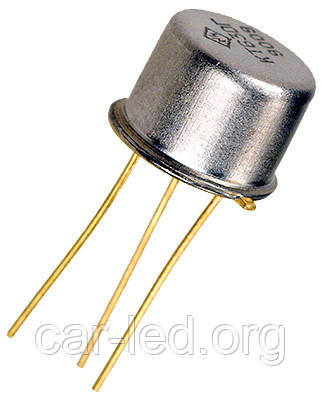 КТ505А транзистор PNP (IК. И. max=2А) (UКЭ0 max=300В) Au (ТО5)
