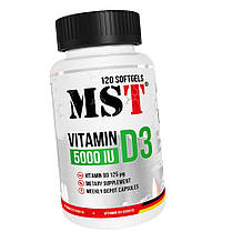 Вітамін Д3 MST Vitamin D3 5000 IU (125 mcg) 120 капсул, фото 6