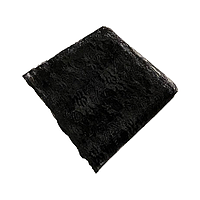 Шарф платок женский, поминальный, черный, 10 шт./уп. (арт. 1723)