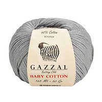 Пряжа Gazzal Baby Cotton 3430 Сірий