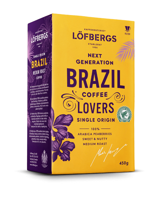 Мелена кава Lofbergs Brazil Coffee Lovers Single Origin 450 г
