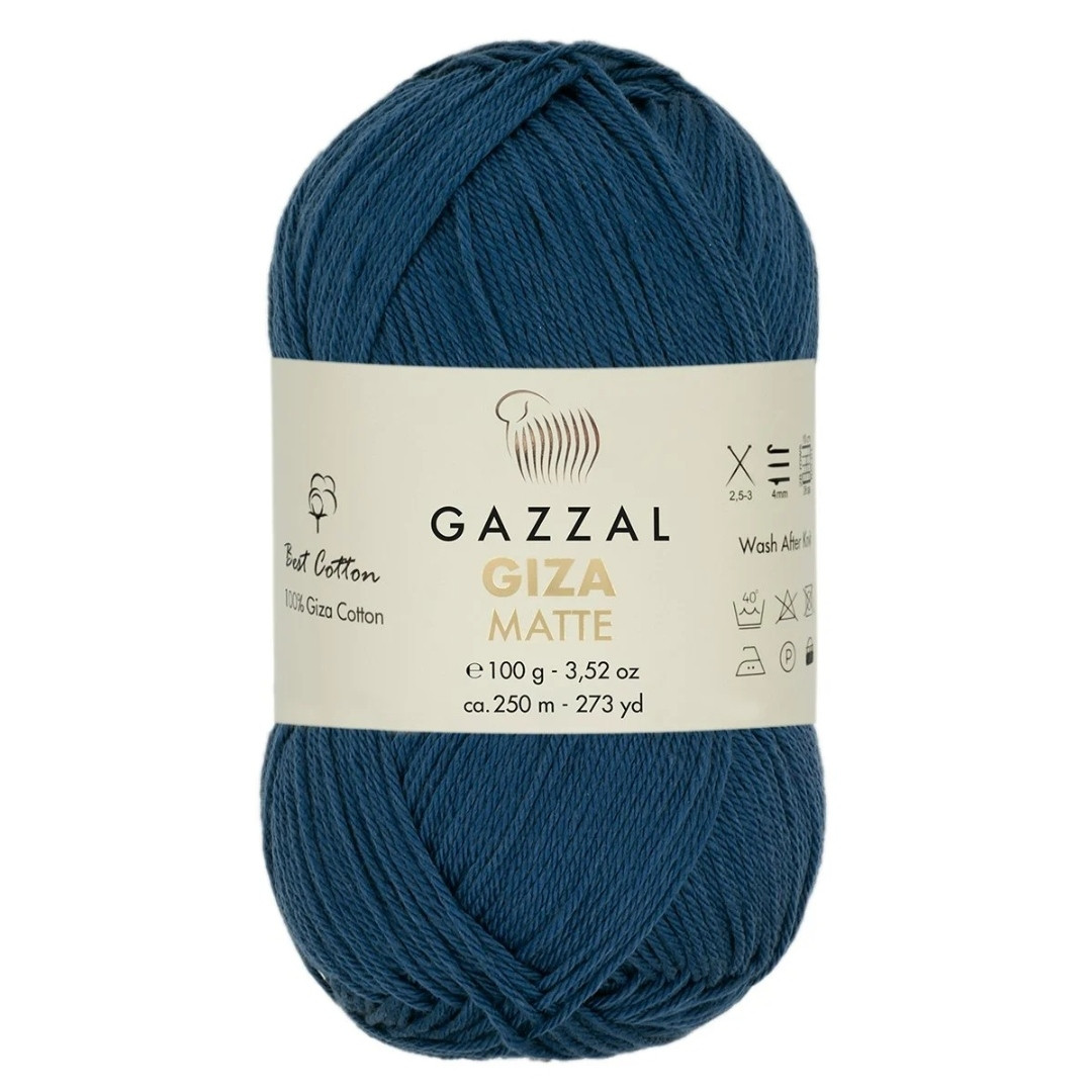 Пряжа Gazzal Giza Matte 5575 Джинс