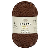 Пряжа Gazzal Giza Matte 5585 Коричневий