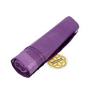 Одноразові сміттєві пакети із затяжкою 60 Л, 40 мкм, рулон 10 шт, фіолетовий, аромат лаванда Sanpreis, фото 2