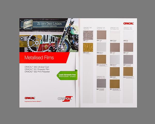 Каталог металізованих плівок Oracal 352/351/383