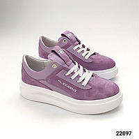 Кросівки жіночі замшеві лаван /22097/ 37р