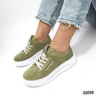 Кросівки жіночі замшеві авок /22098/ 35р