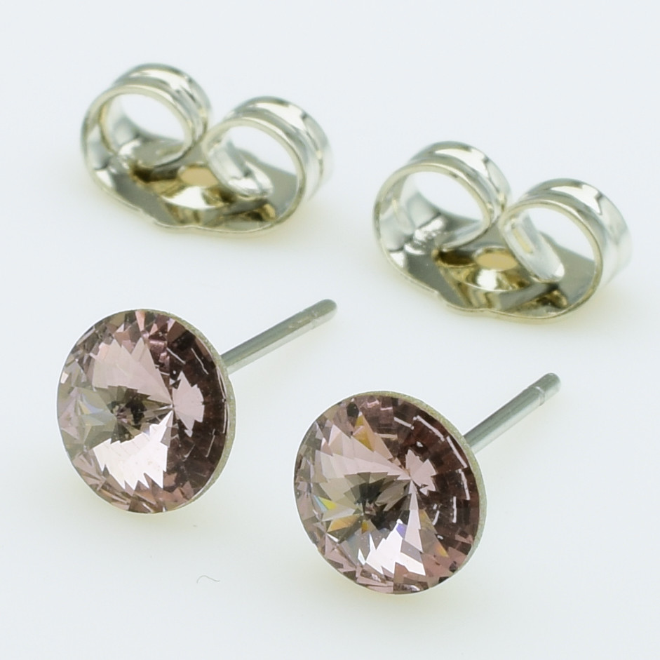 XUPING Сережки Родій Камені Swarovski  Висота 0.6см, Ширина 0.6см