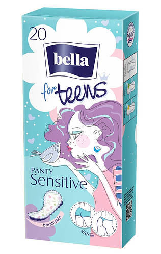 Ежедневные прокладки Bella for Teens Sensitive, 20 шт. (ID#1980912910 ...