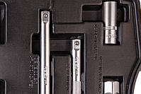 Набір насадок торцевих MasterTool 78-4032 PROFI, CrV 1/2" 8-32 мм, тріскачка 72Т, 32 шт, кейс, фото 10