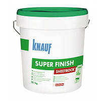 КНАУФ SHEETROCK SUPERFINISH, ГОТОВАЯ ШПАТЛЕВКА 1-3 ММ, 25 КГ.