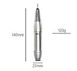 Срібна портативна ручка-фрезер РВ - 101 на 30000 об/хв., 30 Вт. для домашнього манікюру, фото 4