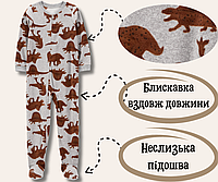 12л, рост 142-150. Человечек флисовый на молнии Сarters, Слип пижама Картерс