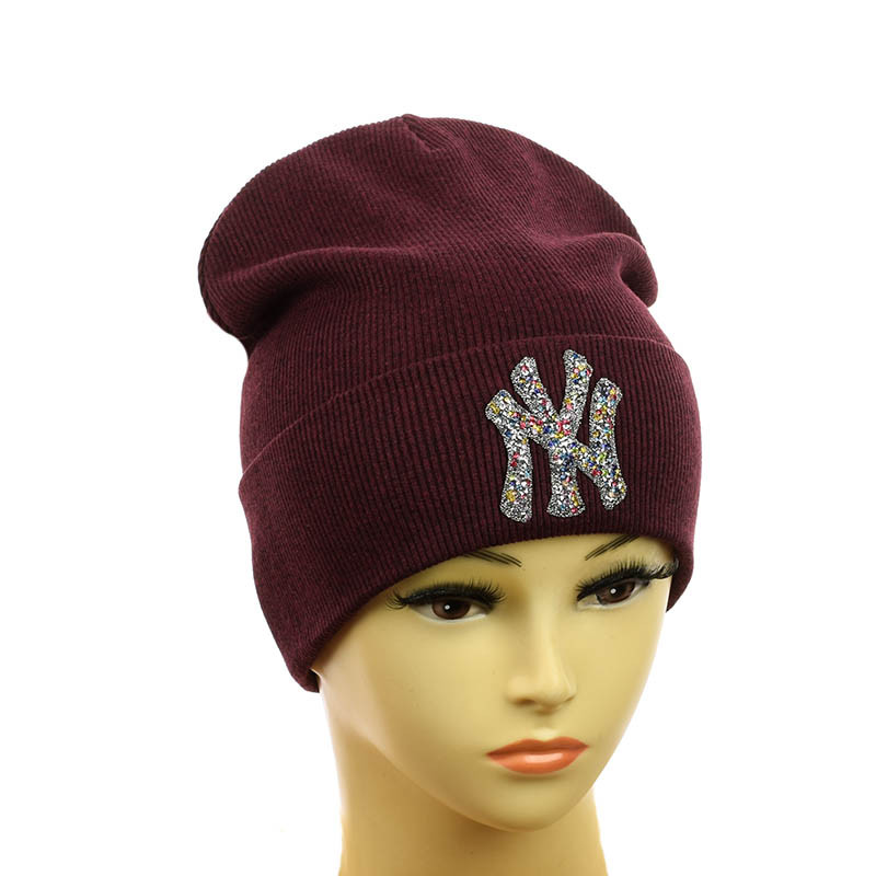 Молодіжна шапка "NewYork" марсала