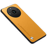 Кожаный чехол - накладка CODE Tactile Experience для Realme 11 Pro / 11 Pro Plus жёлтый
