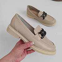 Туфлі жіночі бежеві /22200/ 41р