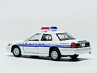 Машинка Kinsmart "Ford Crown Victoria (Police)" біла KT5342w-2, фото 4