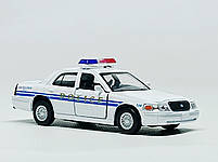 Машинка Kinsmart "Ford Crown Victoria (Police)" біла KT5342w-2, фото 2