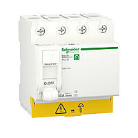 УЗО RESI9 4P 40A 30mA A R9R61440 Schneider Electric (дифференциальное реле)