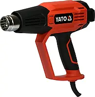 Фен технический YATO YT-82295 (2 кВт 50-600° 250-500 л/мин 7 режимов температуры + 5 насадок)