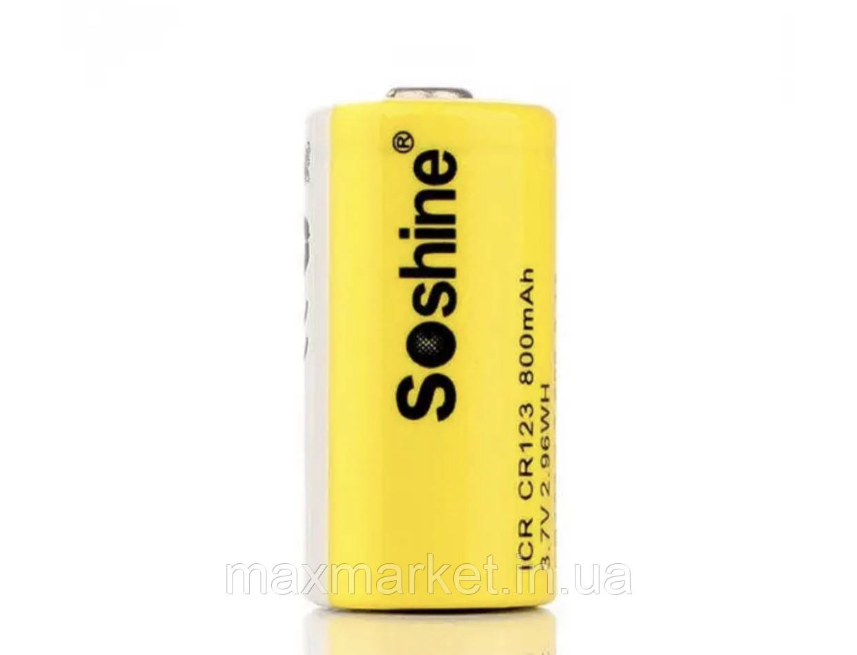 Акумулятор 16340 CR123A Soshine 3.7V 800mA