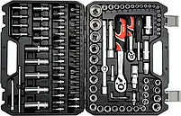 Набір головок торцевих YATO : квадрат 1/2", 1/4" з інструментами, насадками. 108 шт. [2], фото 2