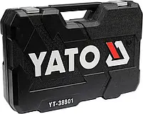 Набір головок торцевих YATO : квадрат 1/2", 3/8", 1/4" з інструментами, насадками. 120 шт. [2], фото 3